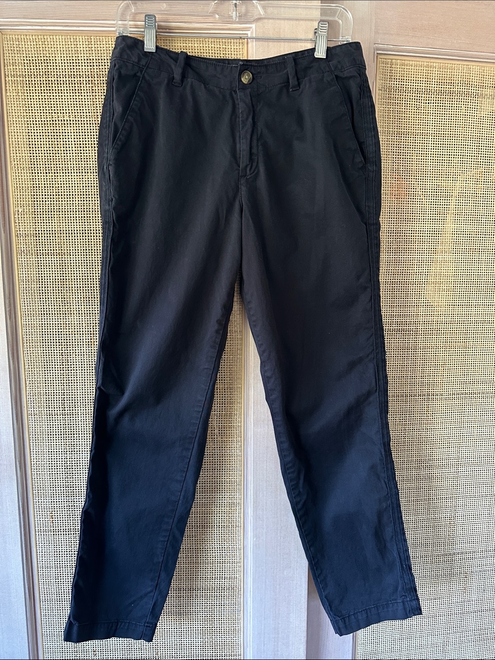 Quince Black Classic Straight Chinos